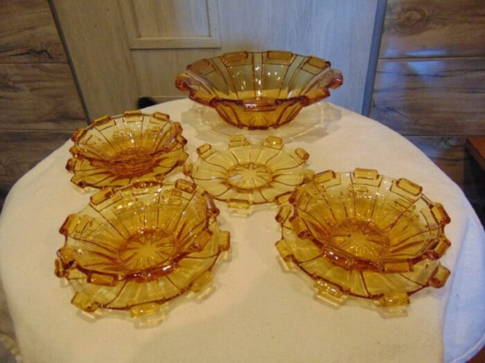 art deco union rosice platter cups plates by rudolf schrotter 1920s set of 8 1