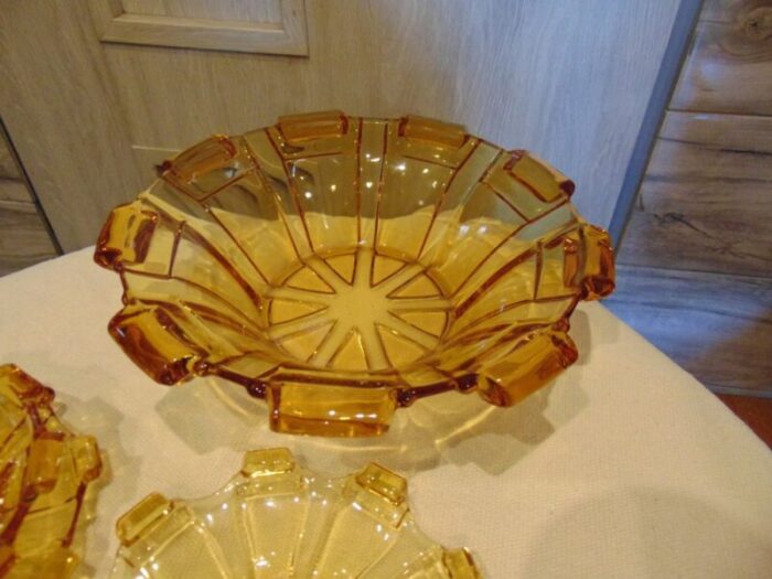 art deco union rosice platter cups plates by rudolf schrotter 1920s set of 8 2