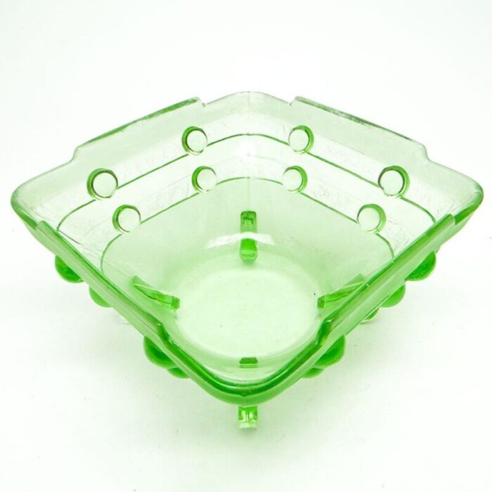 art deco uranium bowl from herrmanova former czechoslovakia 1950s 3