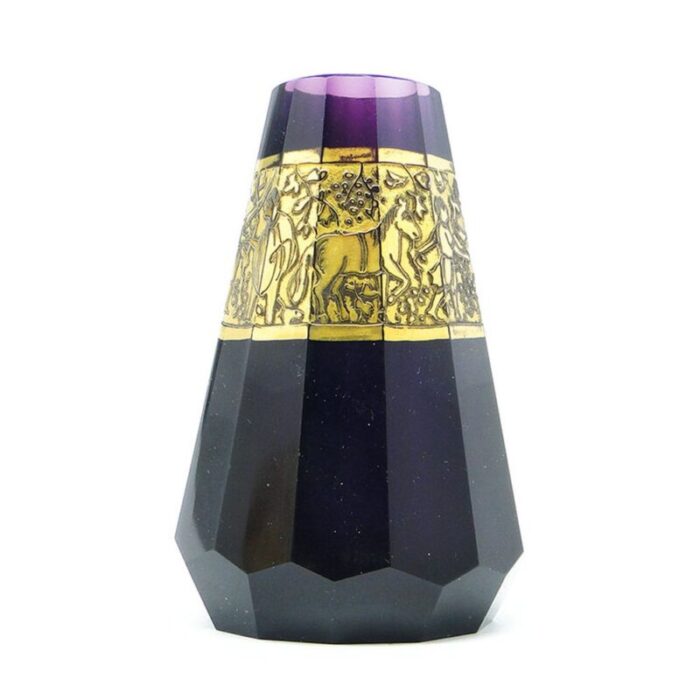 art deco vase from moser czechoslovakia 1930s 1 2