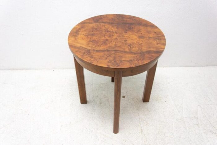 art deco walnut coffee table czechoslovakia 1940s 3002