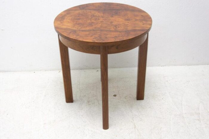 art deco walnut coffee table czechoslovakia 1940s 9478