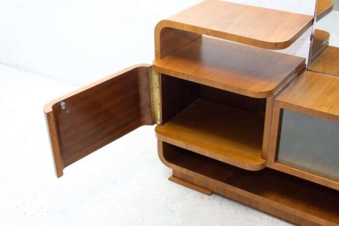 art deco walnut dressing table 1940s 5440