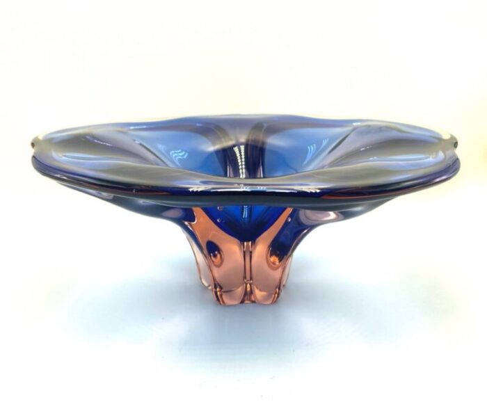 art glass bowl attributed to josef hospodka for chribska sklarna 1960s 1