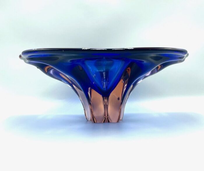 art glass bowl attributed to josef hospodka for chribska sklarna 1960s 8