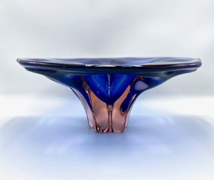 art glass bowl attributed to josef hospodka for chribska sklarna 1960s 9