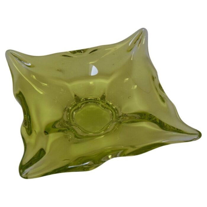 art glass bowl attributed to josef hospodka for glasswork chribska 1960s 1