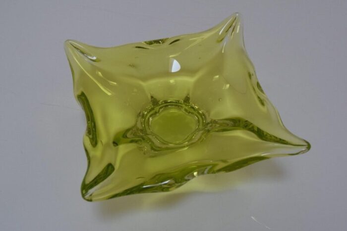 art glass bowl attributed to josef hospodka for glasswork chribska 1960s 3