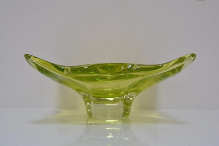 art glass bowl attributed to josef hospodka for glasswork chribska 1960s 6