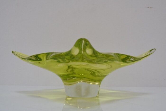 art glass bowl attributed to josef hospodka for glasswork chribska 1960s 7