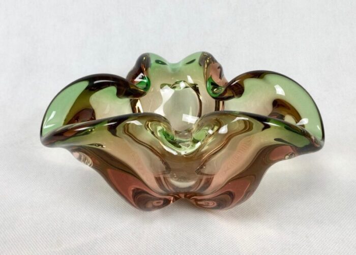 art glass bowl by josef hospodka for chribska sklarna 1960s 12