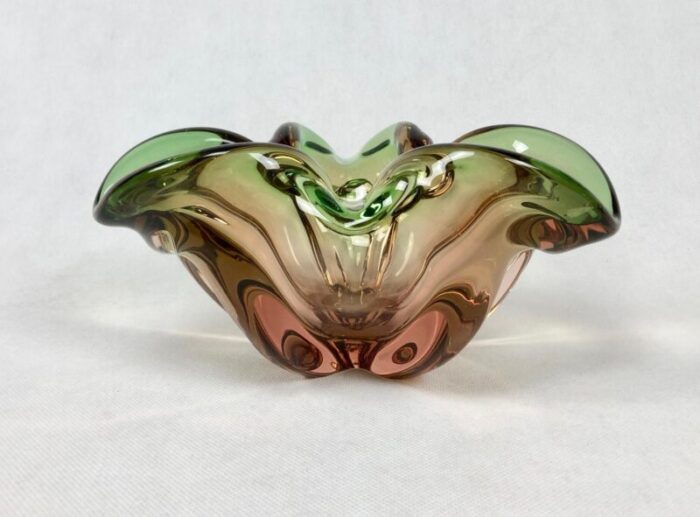 art glass bowl by josef hospodka for chribska sklarna 1960s 3