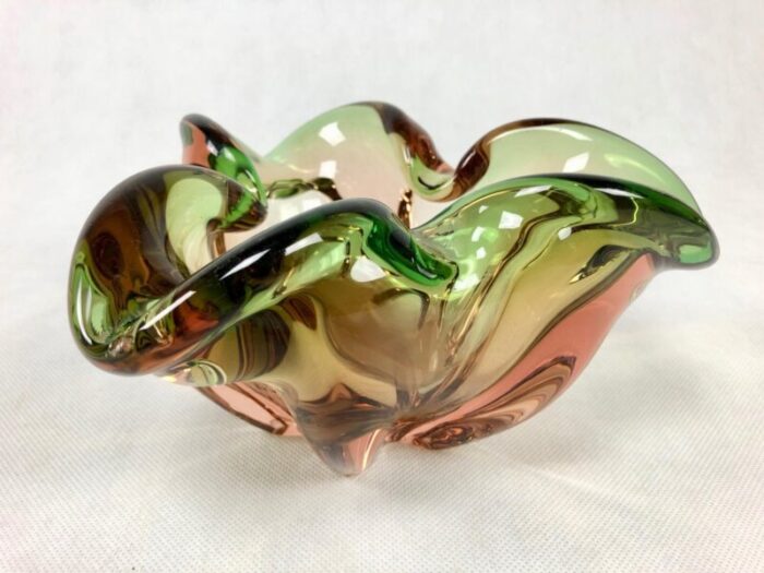 art glass bowl by josef hospodka for chribska sklarna 1960s 6