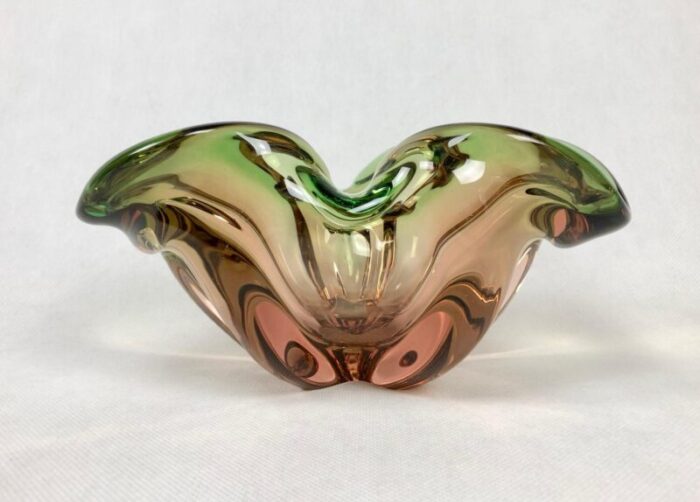 art glass bowl by josef hospodka for chribska sklarna 1960s 8