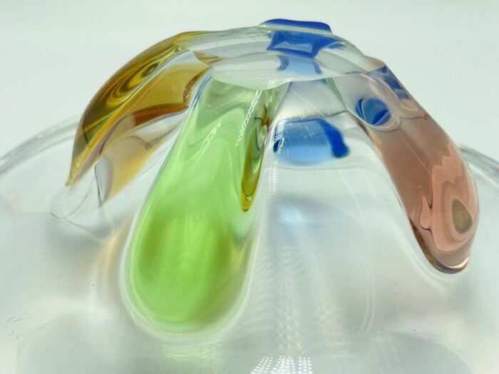 art glass rhapsody bowl attributed to frantisek zemek for sklarna mstisov 1960s 2