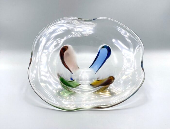 art glass rhapsody bowl attributed to frantisek zemek for sklarna mstisov 1960s 4