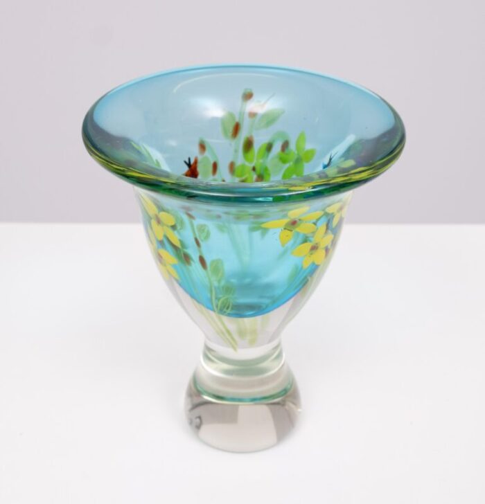 art glass vase attributed to berit johansson sweden 1979 9695