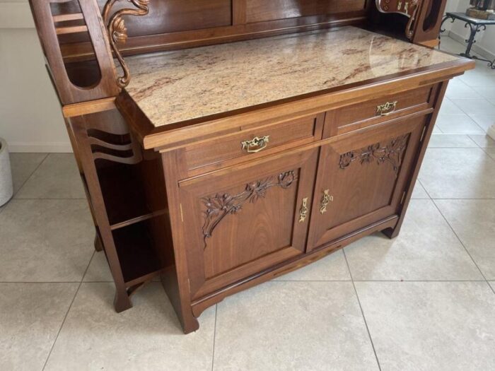 art nouveau bookcase display cabinet 6358