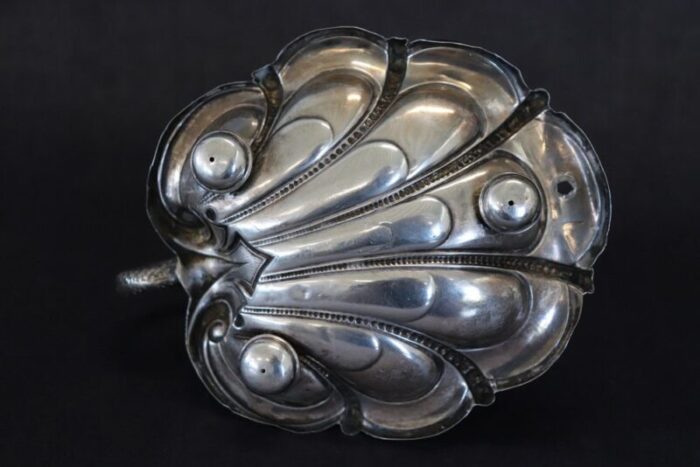 art nouveau candleholder in sterling silver by wilhelm binder 1890s 10