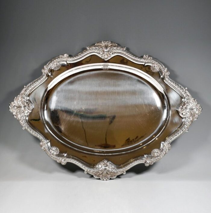 art nouveau diamond shaped silver tray by j c klinkosch vienna 1900 3