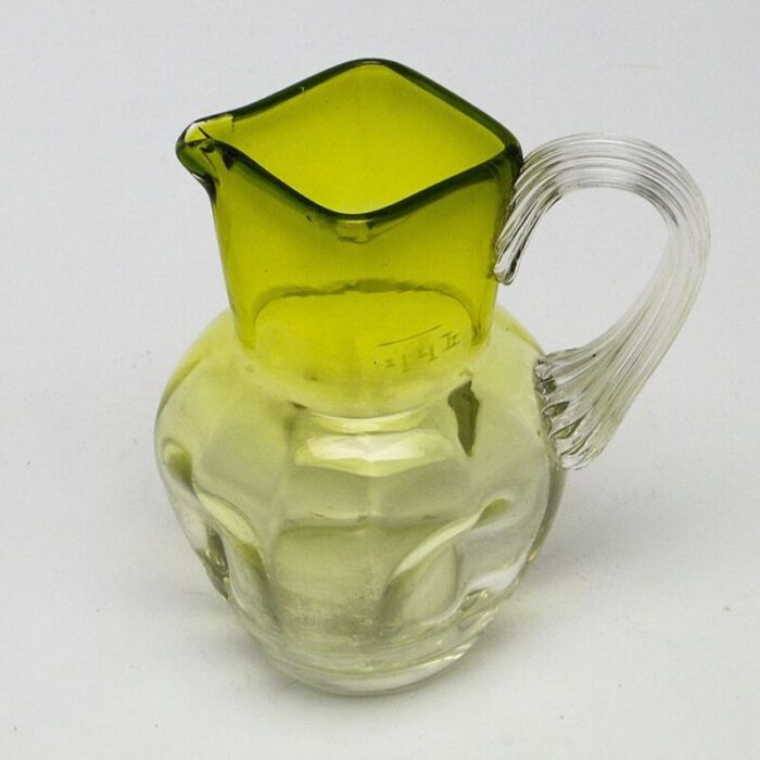 art nouveau milk jug by cramberry glass united kingdom 1900s 5