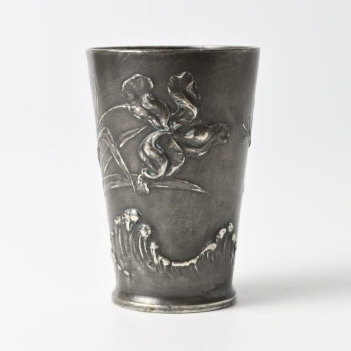 art nouveau pewter cup from wmf 1890s 1