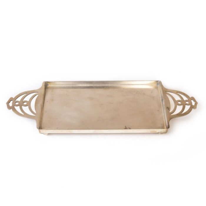 art nouveau silver plated plateau 1