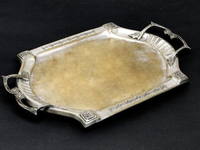 art nouveau tray by argentor 1890s 1