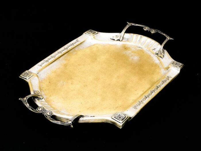 art nouveau tray by argentor 1890s 5