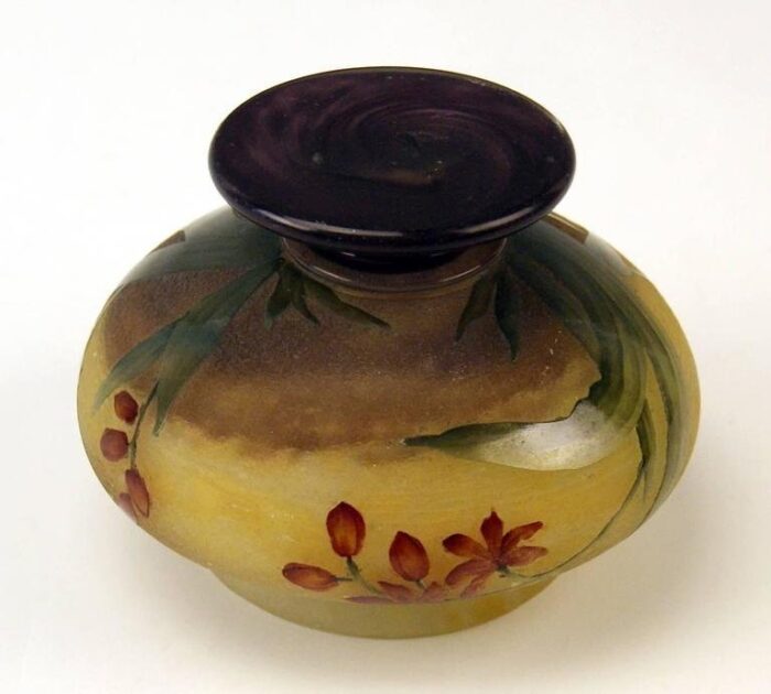 art nouveau vase wallflowers lorraine from daum nancy france 1900s 6