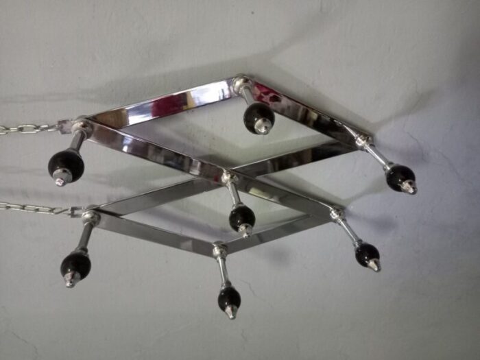 at4 model wall rack in chrome plated brass by luigi caccia dominioni for azucena 1960s 7