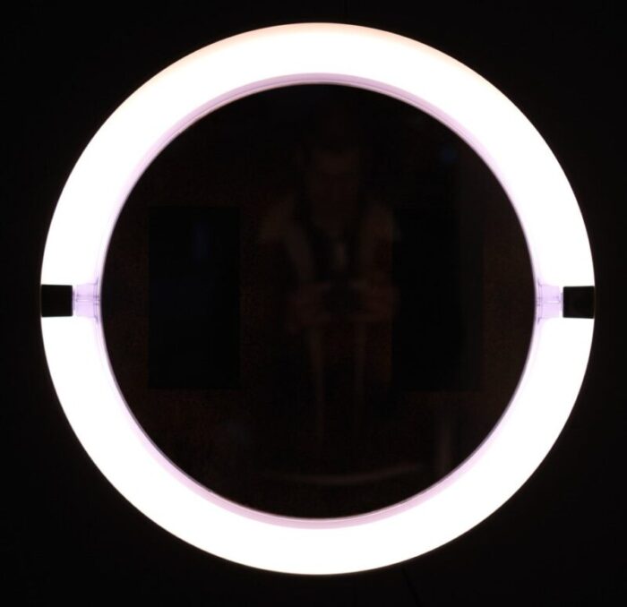 backlight mirror from allibert france 1970s 2