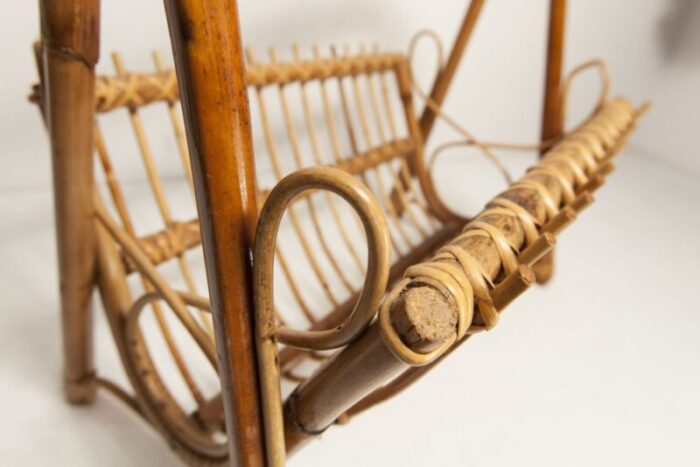 bamboo magazine rack 1960s 12