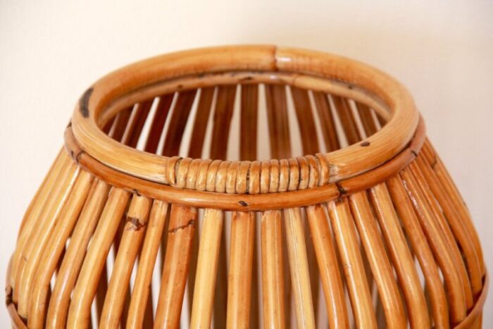 bamboo umbrella stand italy 1970s 4