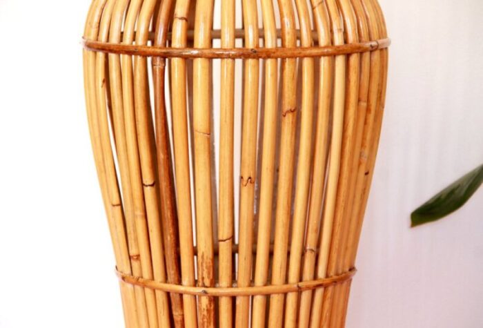 bamboo umbrella stand italy 1970s 7