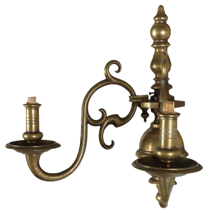 baroque bronze wall lights set of 2 0440