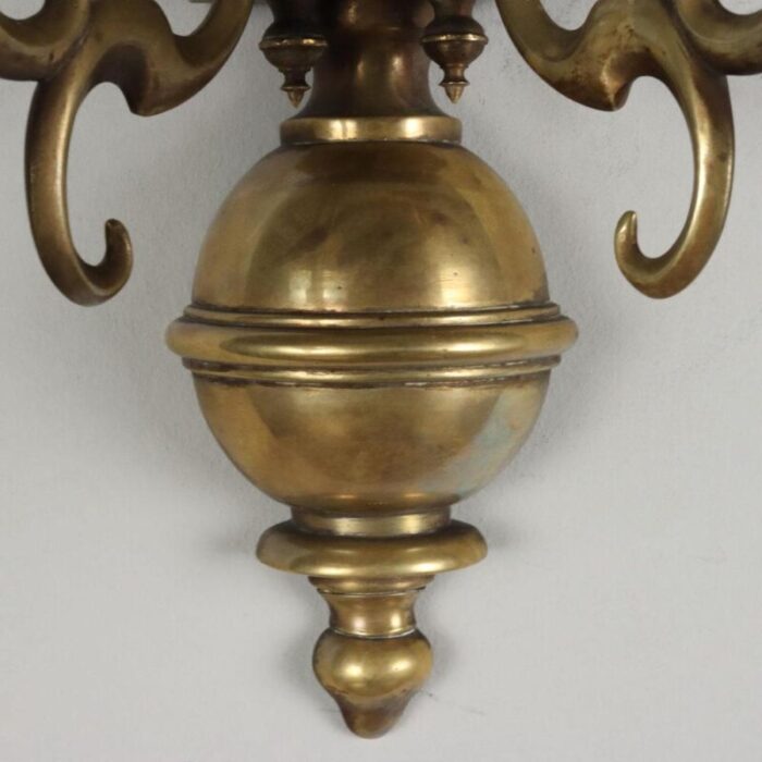 baroque bronze wall lights set of 2 3551