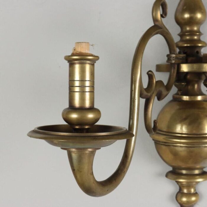 baroque bronze wall lights set of 2 8553