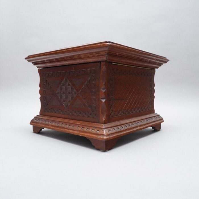 baroque wood chest cassette jewelry box 3