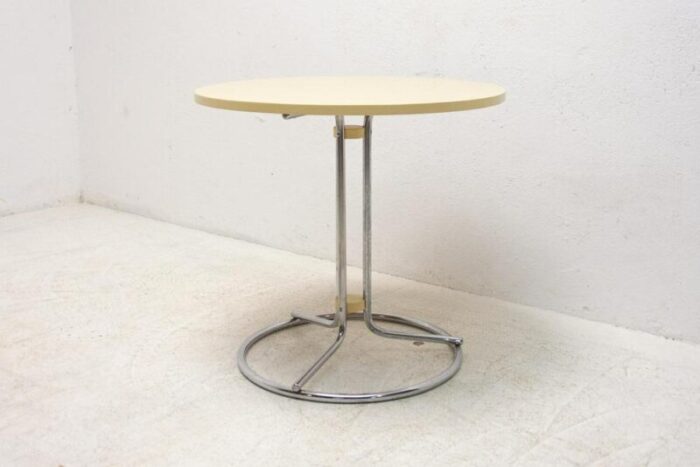 bauhaus czechoslovakian coffee table in chrome 1930s 4259