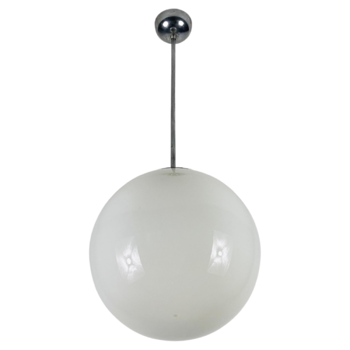 bauhaus opal glass pendant lamp germany 1960s 5940