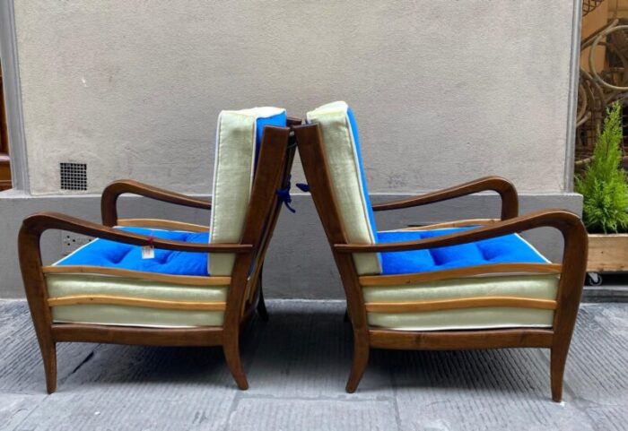 beech lounge chairs by paolo buffa 1950s set of 2 4015