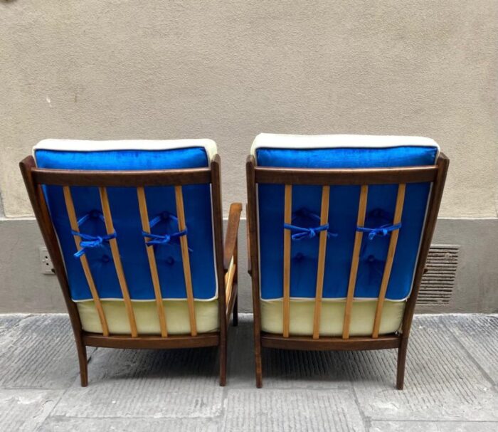 beech lounge chairs by paolo buffa 1950s set of 2 9538