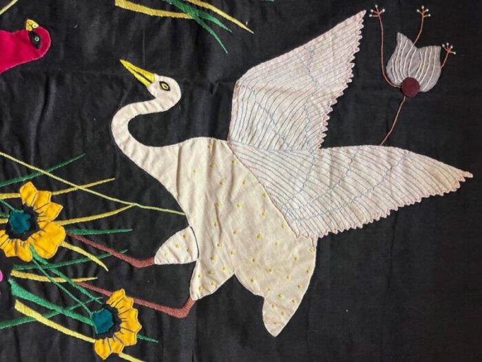 bird tapestry by indra s son 1970s 8