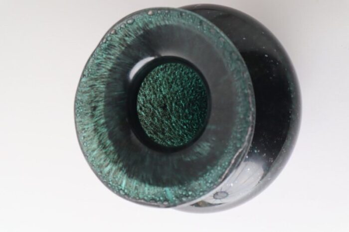 black green vase from kosta boda 1980s 4