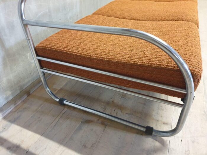 bohemia bauhaus chromed sofa from kovona 1930s 3748