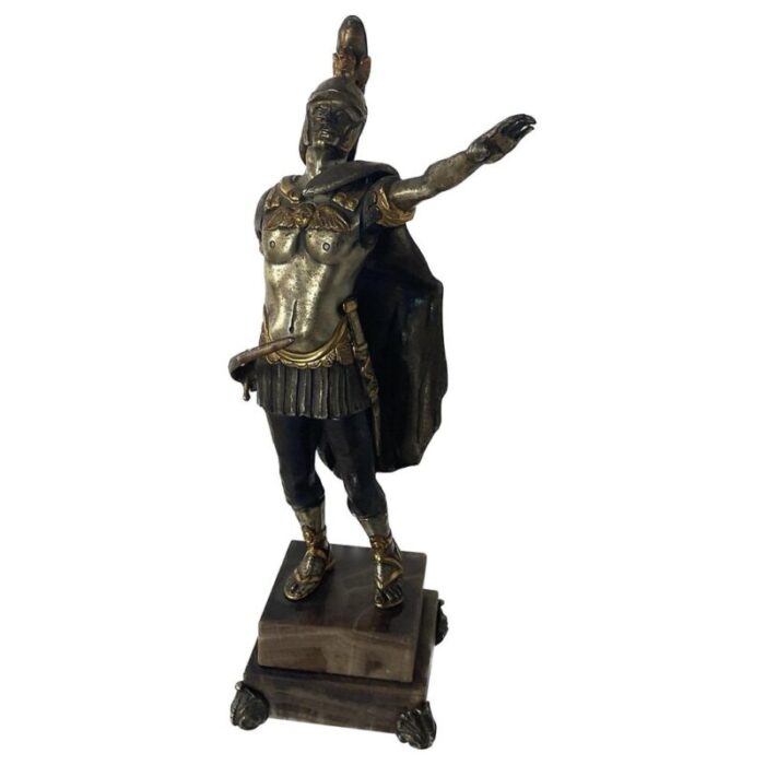 bronze roman empire figure by giuseppe vasari 1970s 1