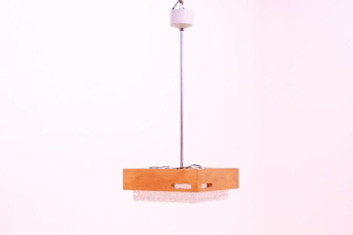 brutalist czechoslovakian pendant lamp 1970s 0782