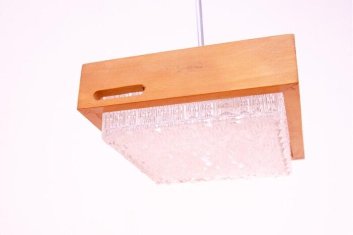 brutalist czechoslovakian pendant lamp 1970s 3070