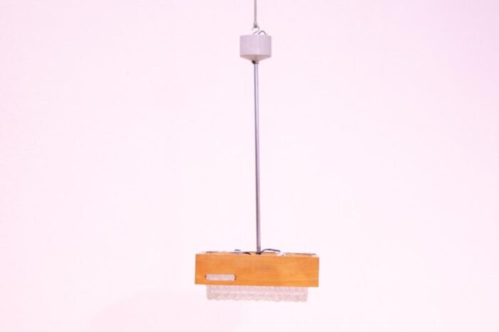 brutalist czechoslovakian pendant lamp 1970s 8884